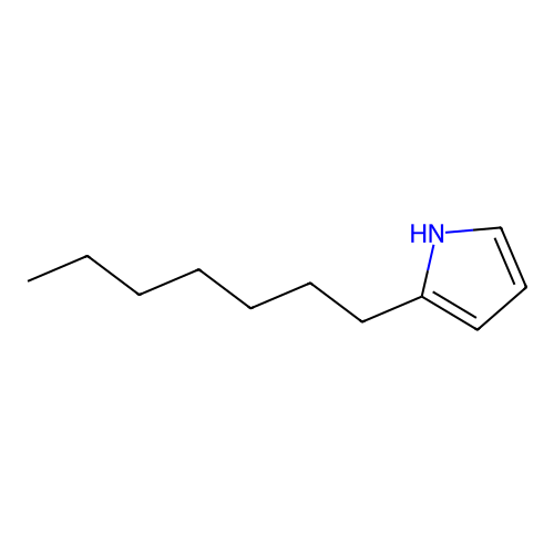 2-Heptyl-1H-pyrrole structure