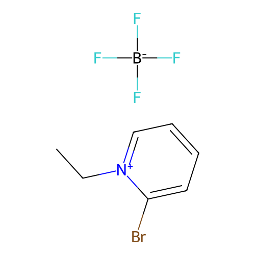 2-Bromo-1-ethylpyridinium tetrafluoroborate structure