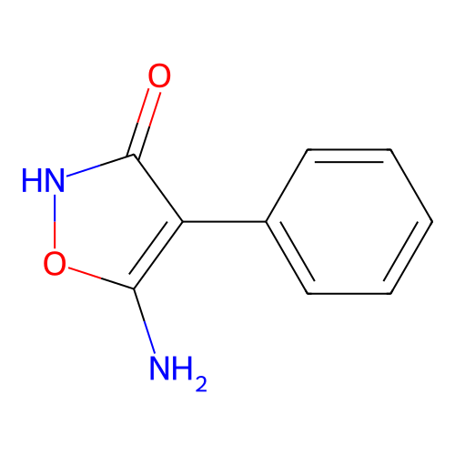 5-Amino-4-phenylisoxazol-3(2H)-one structure