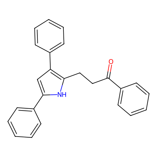1-Propanone, 3-(3,5-diphenyl-1H-pyrrol-2-yl)-1-phenyl- structure