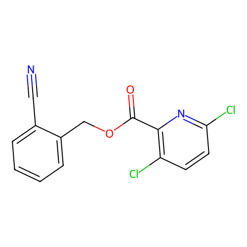 (2-Cyanophenyl)methyl 3,6-dichloropyridine-2-carboxylate structure