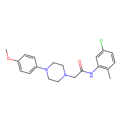 N-(5-chloro-2-methylphenyl)-2-[4-(4-methoxyphenyl)piperazin-1-yl]acetamide structure