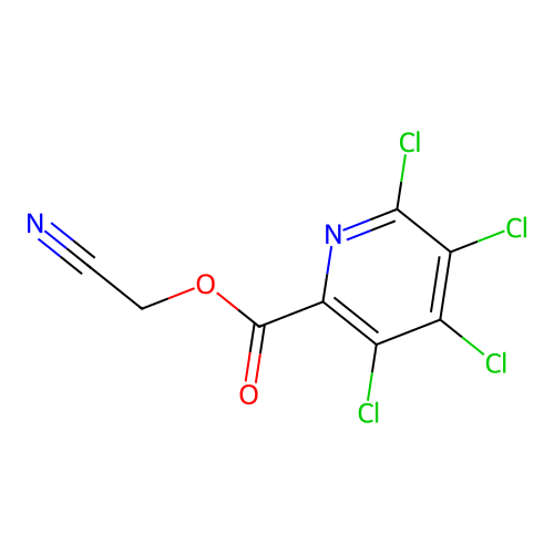 Cyanomethyl 3,4,5,6-tetrachloropyridine-2-carboxylate structure