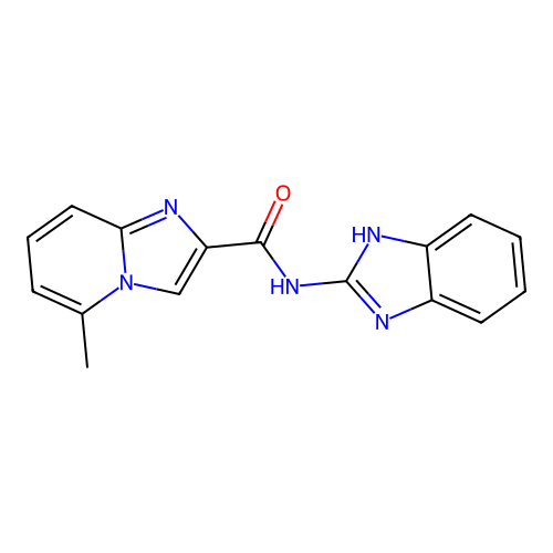 N-(1H-benzimidazol-2-yl)-5-methylimidazo[1,2-a]pyridine-2-carboxamide structure