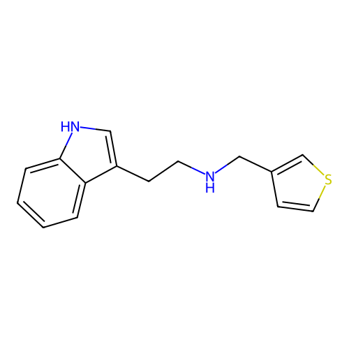 2-(1H-indol-3-yl)-N-(3-thienylmethyl)ethanamine structure