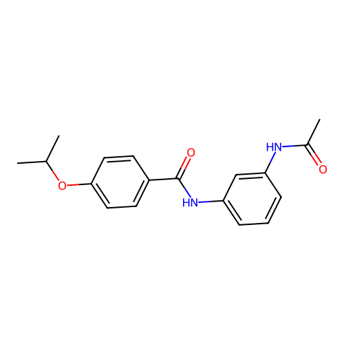 N-[3-(acetylamino)phenyl]-4-isopropoxybenzamide structure