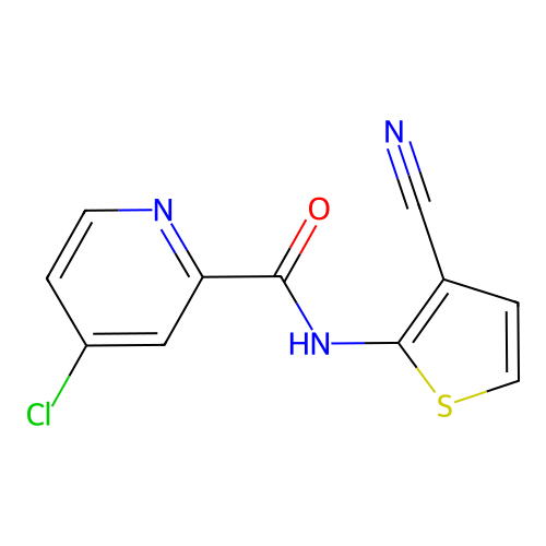 4-Chloro-N-(3-cyanothiophen-2-yl)picolinamide structure