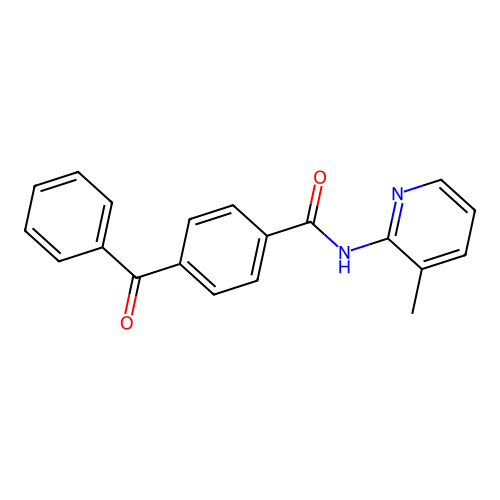 4-benzoyl-N-(3-methylpyridin-2-yl)benzamide structure