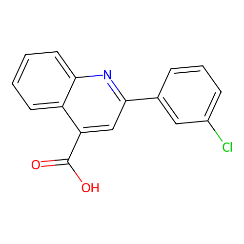 2-(3-氯苯基)喹啉-4-甲酸 structure