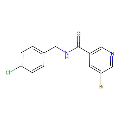 5-Bromo-N-(4-chloro-benzyl)-nicotinamide structure