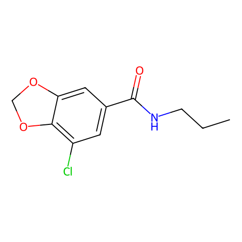 7-Chloro-N-propylbenzo[d][1,3]dioxole-5-carboxamide structure