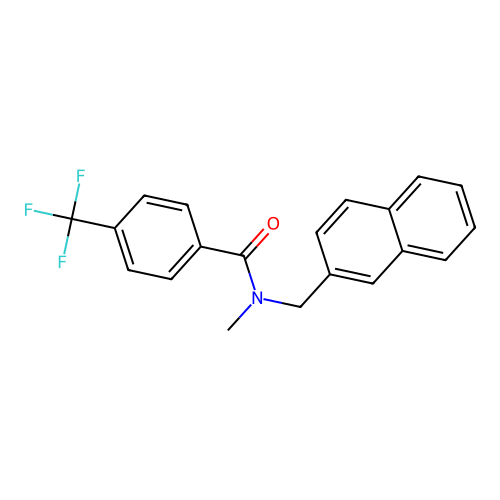 N-methyl-N-(naphthalen-2-ylmethyl)-4-(trifluoromethyl)benzamide structure