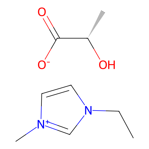 1-Ethyl-3-methylimidazolium L-(+)-lactate structure