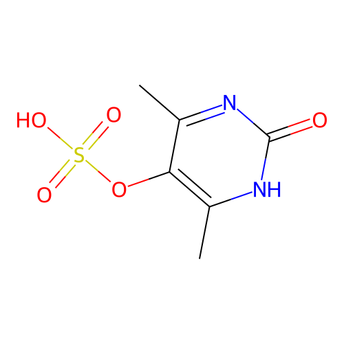 4,6-Dimethyl-2-hydroxy-5-pyrimidinyl sulfate structure