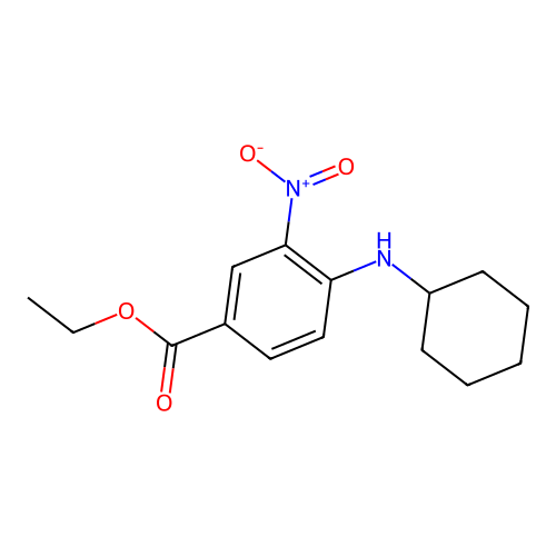 Ethyl 4-(cyclohexylamino)-3-nitrobenzoate structure