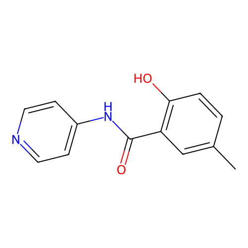2-hydroxy-5-methyl-N-(pyridin-4-yl)benzamide structure