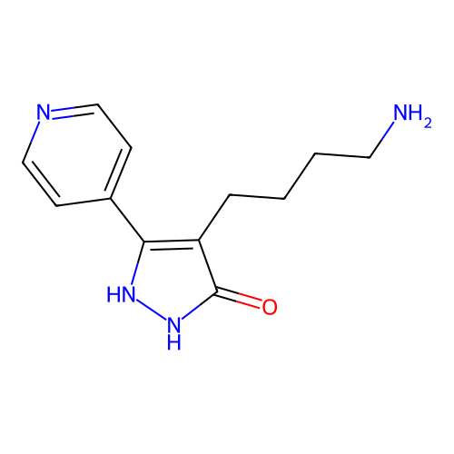 4-(4-Aminobutyl)-5-(pyridin-4-yl)-1H-pyrazol-3(2H)-one structure