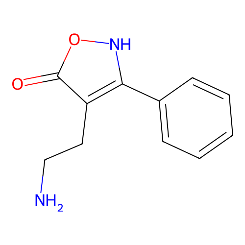 4-(2-Aminoethyl)-3-phenylisoxazol-5(2H)-one structure