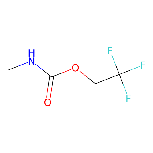 2,2,2-trifluoroethyl N-methylcarbamate structure