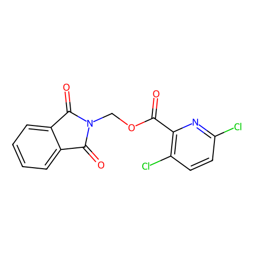 (1,3-dioxo-2,3-dihydro-1H-isoindol-2-yl)methyl 3,6-dichloropyridine-2-carboxylate structure
