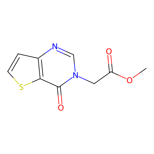 methyl 2-(4-oxothieno[3,2-d]pyrimidin-3(4H)-yl)acetate structure
