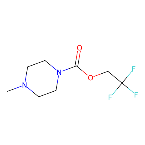 2,2,2-Trifluoroethyl 4-methylpiperazine-1-carboxylate structure