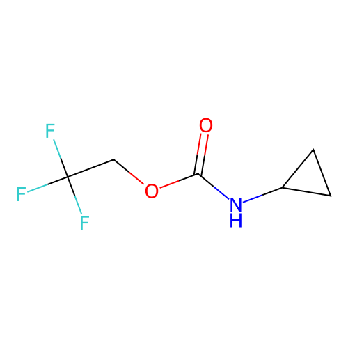 2,2,2-trifluoroethyl N-cyclopropylcarbamate structure