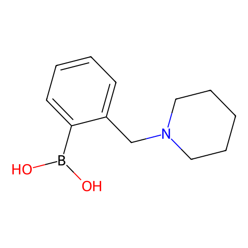 (2-((Piperidin-1-yl)methyl)phenyl)boronic acid structure