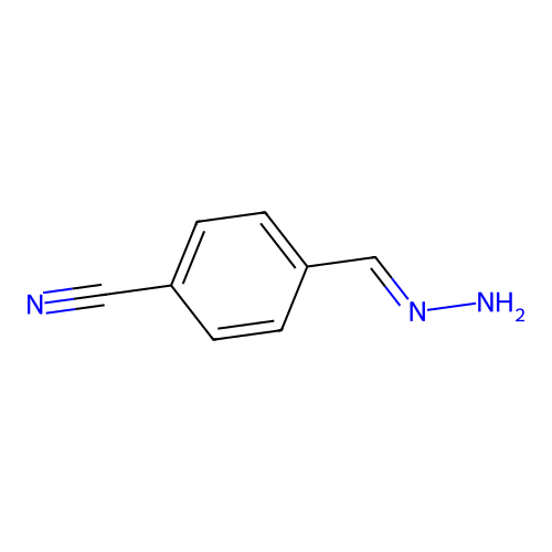 Benzonitrile, 4-(hydrazonomethyl)-(9CI) structure