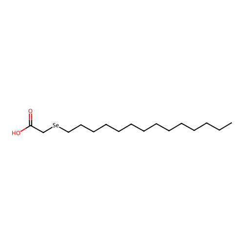 Acetic acid, (tetradecylseleno)- structure