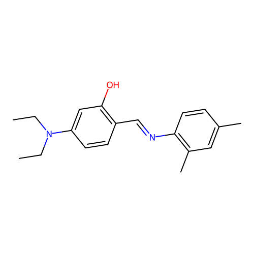 5-(Diethylamino)-2-{[(2,4-dimethylphenyl)imino]methyl}phenol structure