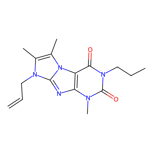 4,7,8-Trimethyl-6-prop-2-enyl-2-propylpurino[7,8-a]imidazole-1,3-dione structure