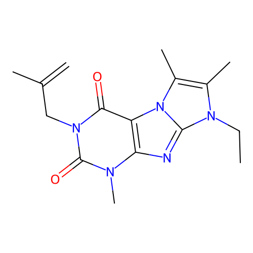 6-Ethyl-4,7,8-trimethyl-2-(2-methylprop-2-enyl)purino[7,8-a]imidazole-1,3-dione structure