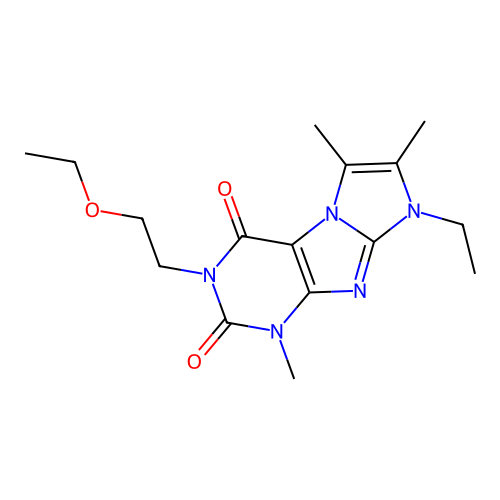 2-(2-Ethoxyethyl)-6-ethyl-4,7,8-trimethylpurino[7,8-a]imidazole-1,3-dione structure