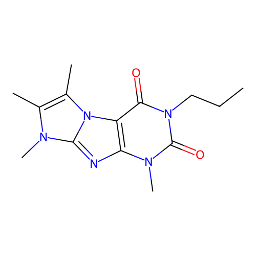 4,6,7,8-Tetramethyl-2-propylpurino[7,8-a]imidazole-1,3-dione structure