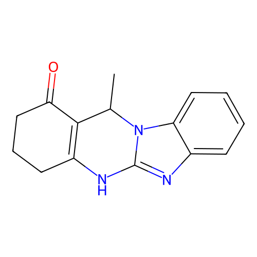 12-methyl-3,4,5,12-tetrahydrobenzimidazo[2,1-b]quinazolin-1(2H)-one structure