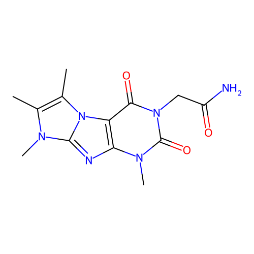 2-(4,6,7,8-Tetramethyl-1,3-dioxopurino[7,8-a]imidazol-2-yl)acetamide structure
