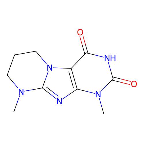 1,9-dimethyl-6,7,8,9-tetrahydropyrimido[2,1-f]purine-2,4(1H,3H)-dione structure