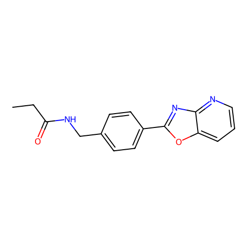 N-(4-Oxazolo[4,5-b]pyridin-2-yl-benzyl)-propionamide structure