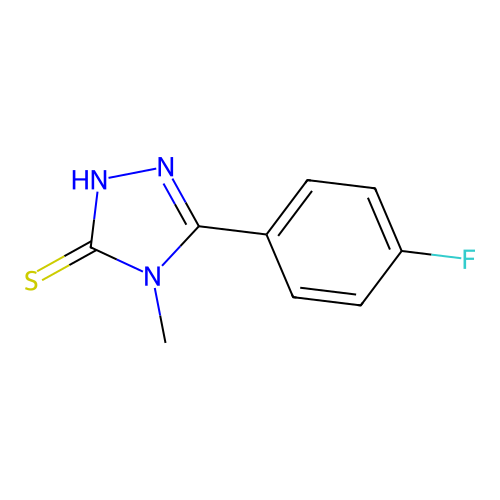 5-(4-fluorophenyl)-4-methyl-4H-1,2,4-triazole-3-thiol structure