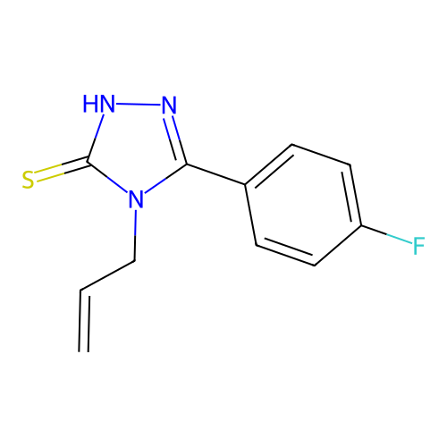 4-allyl-5-(4-fluorophenyl)-4H-1,2,4-triazole-3-thiol structure