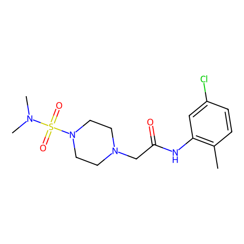 N-(5-chloro-2-methylphenyl)-2-[4-(dimethylsulfamoyl)piperazin-1-yl]acetamide structure