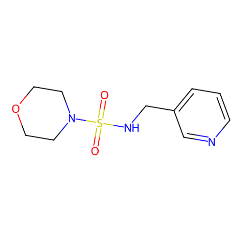 N-(pyridin-3-ylmethyl)morpholine-4-sulfonamide structure