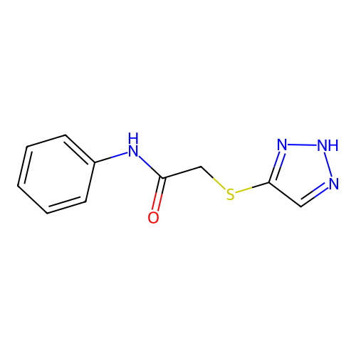 N-phenyl-2-(2H-triazol-4-ylsulfanyl)acetamide structure