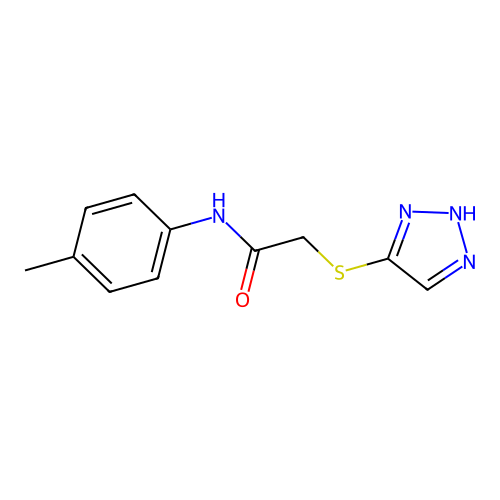 N-(4-methylphenyl)-2-(2H-triazol-4-ylsulfanyl)acetamide structure