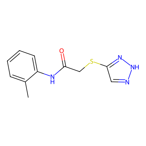 N-(2-methylphenyl)-2-(2H-triazol-4-ylsulfanyl)acetamide structure