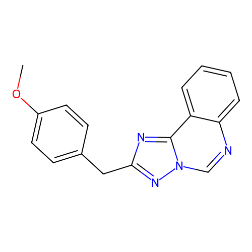 2-(4-Methoxybenzyl)[1,2,4]triazolo[1,5-c]quinazoline structure