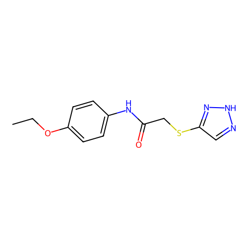 N-(4-ethoxyphenyl)-2-(2H-triazol-4-ylsulfanyl)acetamide structure