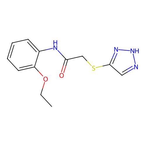 N-(2-ethoxyphenyl)-2-(2H-triazol-4-ylsulfanyl)acetamide structure