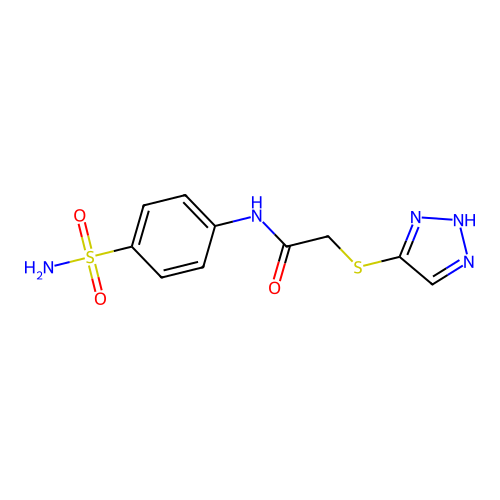 N-(4-Sulfamoyl-phenyl)-2-(3H-[1,2,3]triazol-4-ylsulfanyl)-acetamide structure